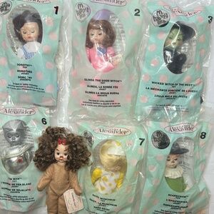 Mcdonalds Madam Alexander Dolls 2007 Wizard of Oz and 2004 Jasmine and Cruella